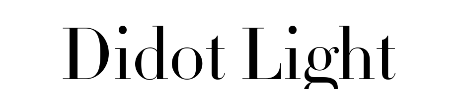 Didot HTF L24 Light Font Download Free
